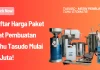 Daftar Harga Paket Alat Pembuatan Tahu Tasudo Mulai 18 Juta!